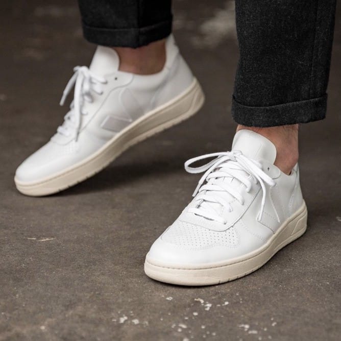 veja white leather sneakers